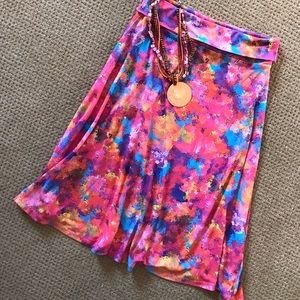 💗LulaRoe Tie dye skirt